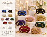 Luxe Crystal Oval Clutch Collection