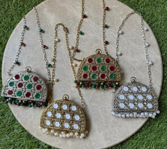 Half Moon Mirror Clutch