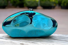 Acrylic Partywear Clutch For Ladies With Long Chain