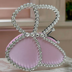 Luxury Butterfly Crystal Clutch Bag