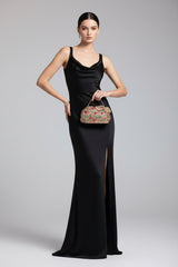 Luxury Multi-Color Crystal-Embellished Rabbit Minaudière Evening Clutch
