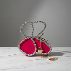 Luxury Butterfly Crystal Clutch Bag
