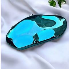 Acrylic Partywear Clutch For Ladies With Long Chain