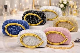 Luxe Crystal Oval Clutch Collection
